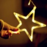 Новогодняя светодиодная гирлянда "Бахрома "Звезды", 6 маленьких звезд + 6 больших звезд