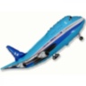 Шар мини-фигура Самолет (синий) / Plane