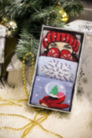 Носки набор в подарочной упаковке "Волшебство под Новый год" женские